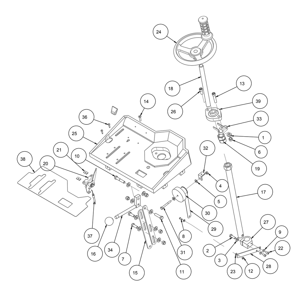 Section 06 Diagram and Parts List for MK-2425SSP 170958 MK Diamond Concrete Saw